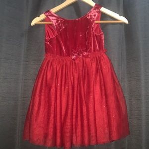 4-5T Red velvet Holiday Dress